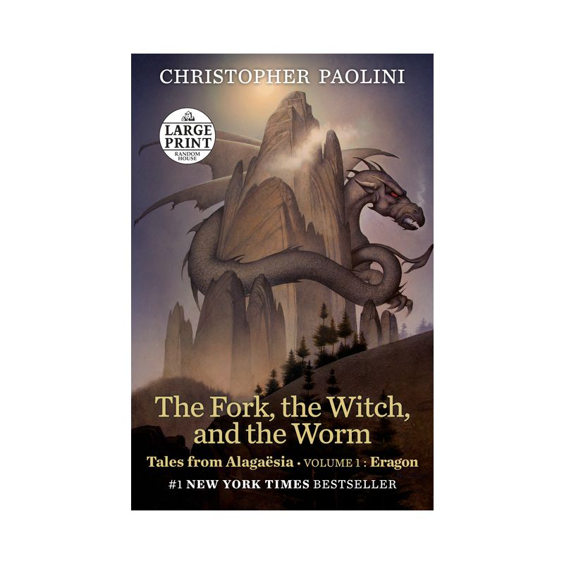 The Fork, the Witch, and the Worm - Large Print by  Christopher Paolini (Paperback), 1 of 2
