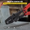 VEVOR 24" Hand Swager Cable Wire Rope Cutter Swage 1/16" 3/32" 1/8" 5/32" 3/16" Aluminum Sleeves Copper, Red - 3 of 4