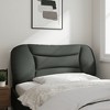 vidaXL Headboard Cushion Dark Gray 39.4" Fabric - 3 of 4