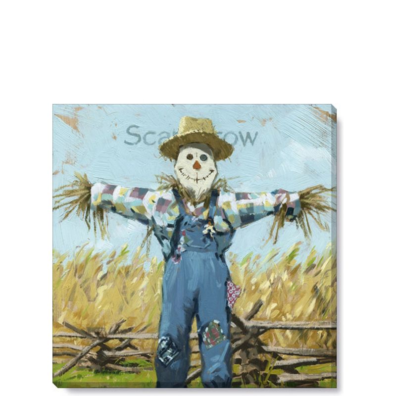 Sullivans Darren Gygi Fenced-In Scarecrow Canvas, Museum Quality Giclee Print, Gallery Wrapped, Handcrafted in USA 5"W x 5"L Multicolored, 1 of 9