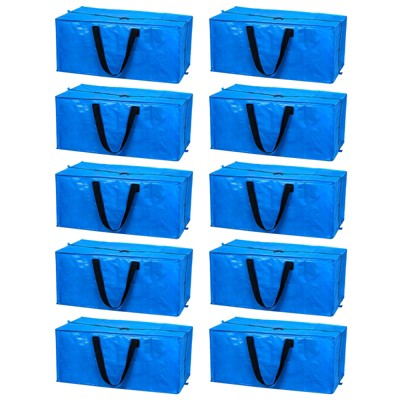 Unique Bargains Waterproof Durable Foldable Space Saving Extra Large Storage Tote 29x13x15 Inch 10 Pcs