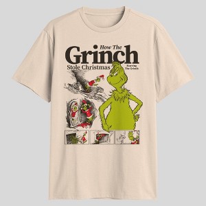 Men's 'How the Grinch Stole Christmas' Graphic T-Shirt - Cream - 1 of 3