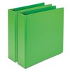 Samsill Earth’s Choice Plant-Based Durable Fashion View Binder, 3 Rings, 2" Capacity, 11 x 8.5, Lime, 2/Pack - 4 of 4