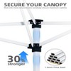 ODK Pop Up Canopy - Beach Tent with One Push Setup, 210d Oxford Fabric - Waterproof & UPF 50+, Outdoor Sun Shade Gazebo for Parties, Camping - 4 of 4