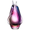 Luxury Lane Hand Blown Sommerso Art Glass Teardrop Vase - 2 of 4