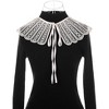 Elerevyo Women Lace Embroidery Knit Detachable Fake Peter Pan Collar Little Shawl for Blouse 1Pc - 2 of 4