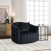 Aortzio 40.35"W Upholstered Swivel Accent Chair 360° Comfy Club Chair Arm Chair Single Sofa,Swivel Barrel Chair For Living Room Bedroom - 2 of 4