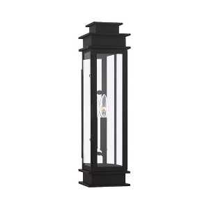 Livex Lighting Princeton 1 - Light Wall Light in  Black - 1 of 4