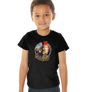 Willy Wonka And The Chocolate Factory Contestants Kids T Shirt For Toddlers, Black - 1 of 4