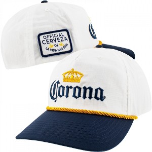 Adult Corona Extra Logo Embroidered Patch Snapback Hat with Rope - 1 of 4