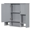 Grungis Wall Mounted Bathroom Storage Cabinet,35'' x28'' Medicine Cabinet with Mirror and Towels Bar,Storage Cabinet for Bathroom - 4 of 4
