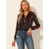 INSPIRE CHIC Women's Sequin Long Sleeve Glitter Shiny Party Bomber Jacket - 2 of 4