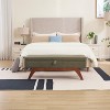 CAVINAS Modern Pull-Open Top Teddy/Leather Ottoman Bench with Wood Feet,Upholstered Storage Ottoman for Living Room - 3 of 4
