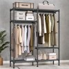 65 Inch Freestanding Portable Wardrobe Heavy Duty Clothes Rack Hanging Closet Organizer, Clothing Storage for Cloakroom and Bedroom - 4 of 4