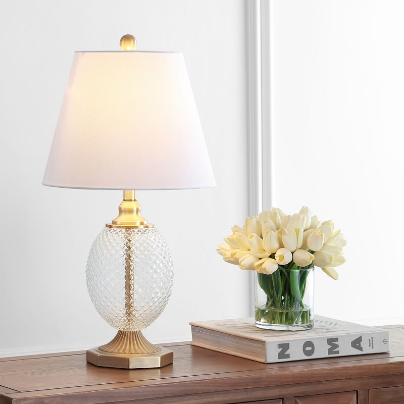 Kaiden Table Lamp - Clear/Brass Gold - Safavieh., 4 of 5