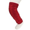 Wrapables Animals and Fun Colorful Baby & Toddler Leg Warmers, Argyle Red - 4 of 4