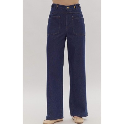 Women's Highway to Heaven High Waisted Denim Pants - entro