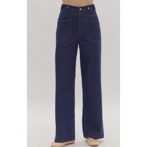 Women's Highway to Heaven High Waisted Denim Pants - entro - 1 of 4