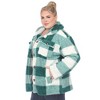 White Mark  Plus Size Plaid Shacket - 2 of 4