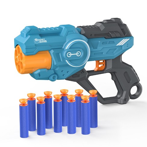 Contixo Blazing Fun Foam Dart Blasters for Kids & Adults – Ultimate Outdoor Soft Dart Toy Blaster with Rotating Barrel for Epic Play Time! - image 1 of 3