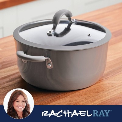 Gray 5-Quart Aluminum Nonstick Dutch Oven with Lid