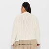 Women's Crewneck Cotton Cable Pullover Sweater - Wild Fable™ - 3 of 3