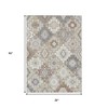 HomeRoots 3' X 5' Ivory Gold And Gray Southwestern Washable Indoor Outdoor Area Rug - 3 of 4