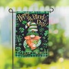 Evergreen Lucky Gnome Garden Suede Flag 12.5 x 18 Inches Indoor Outdoor Decor - 2 of 4