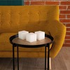 3 inch Pillar Candles for Home Set of 3 pcs - Unscented and Long Lasting Candles Ideal for Wedding or Home Decor - 4 of 4