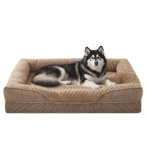 JOEJOY Orthopedic Dog Bed,Waterproof, Washable, Non-slip, with Bolster for Joint Pain Relief for All Sizes - 1 of 4