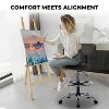 Home Imports Emporium Adjustable Height Drafting Chair,  Rolling Wheels, Adjustable Height, Backrest, Office Stool - 4 of 4