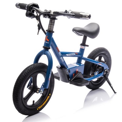 ORRD 24V Kids Electric Dirt Bike, 150W Balance Bike with Inflatable Tires & Key Start, Up to 9.3MPH for Ages 3+,Blue