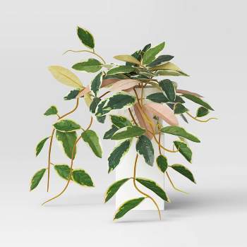 Artificial Plant in Marble Ceramic Pot Pink - Threshold™