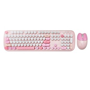 SAHARA - Wireless Keyboard & Mouse Combo - Silent Click, Colorful 104 Keys - 1 of 4