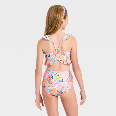 Cat & Jack Girls' Soft Spring Floral Bikini Set - Cat & Jack™ M — фото 2