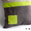 Slickblue Knitted Fabric Decorative Pillow Cushion - Stylish Patchwork Floor Pillow, 19.7x19.7 inches, 4 Color Options - 2 of 4