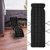 NewHome"71x22 Inch Chaise Lounger Cushion for Recliners, Rocking Chairs, Deck & Sofa Mats, Outdoor Comfort"BlackRedCoffeeGrey&Purple - 2 of 4