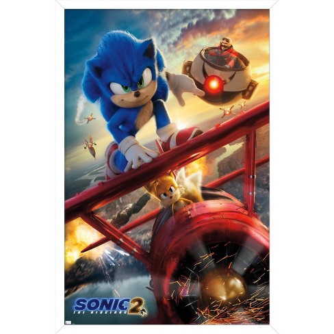 Trends International Sonic The Hedgehog 2 - Key Art Framed Wall