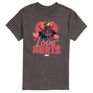 Men's - Marvel - Valentine's Day Love Hurts Short Sleeve Graphic T-Shirt - 1 of 4