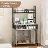 Cat Litter Box Enclosure with Shelves, Hidden Litter Box Cabinet , Wooden Pet House Storage Cabinet for Cat Toys - 4 of 4