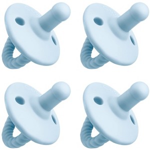 Pacifier 4 pack Soother for Newborns 100% Food Grade Soft Silicone by Comfy Cubs - 1 of 4