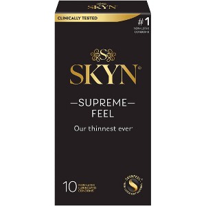 Skyn Supreme Non-latex Lubricated Condoms - 10ct : Target