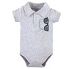 Little Treasure Baby Boy Cotton Bodysuit, Pant and Shoe 3pc Set, Sunglasses Collar - 4 of 4
