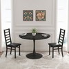 CAVINAS Metal Dining Chairs, High Back Dining Room Chairs with PU Leather Seats, Armless Side Chair for Living Room - 2 of 4