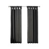 PAGED Curtains Twist Tab Lined Window Curtain Total Blackout Panel Privacy Assured for Bedroom, Living Room, L108, Black - 4 of 4