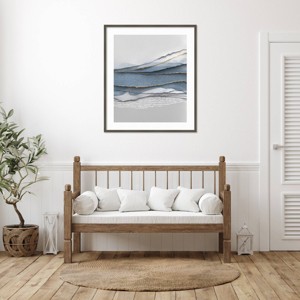 Amanti Art Blue Paper by PI Studio Wood Framed Wall Art Print - 1 of 4
