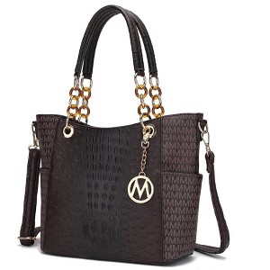 MKF Collection Miriam Handbag Signature Women Vegan Leather Tote by Mia K - 1 of 4
