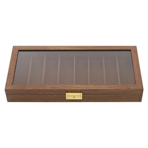 YIYIBYUS Knife Display Case Knife Case Box Storage for 8 Pocket Knives with Glass Window - 1 of 4