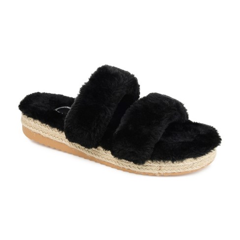 Journee Collection Women s Faux Fur Relaxx Slipper Target