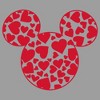 Boy's Disney Mickey Mouse Logo Filled With Hearts Pull Over Hoodie - 2 of 4